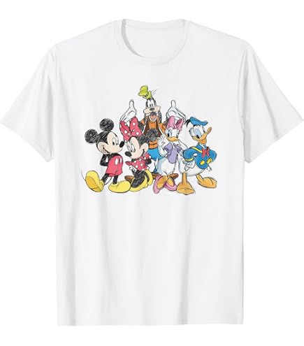 Amazon.com: Disney Mickey And Friends Heart Hands Portrait T-Shirt